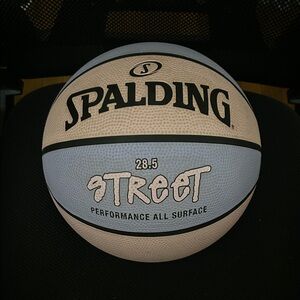 Spalding Street Basketball with Black and Cream Design